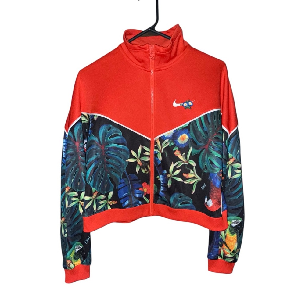 Nike Floral Cropped Track Jacket